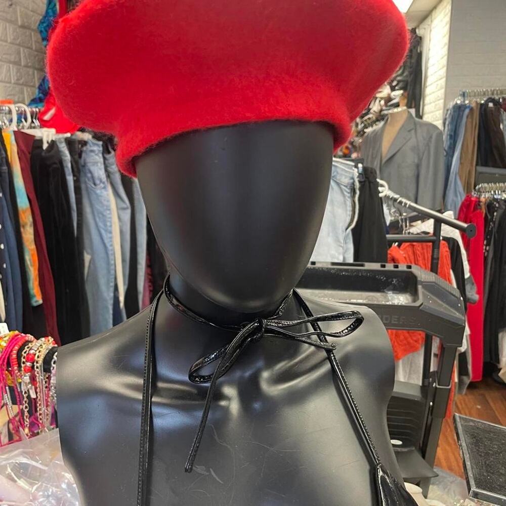 Red beret with a touch